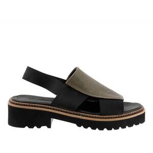 NEW BUENO women's amy sandals in green khaki